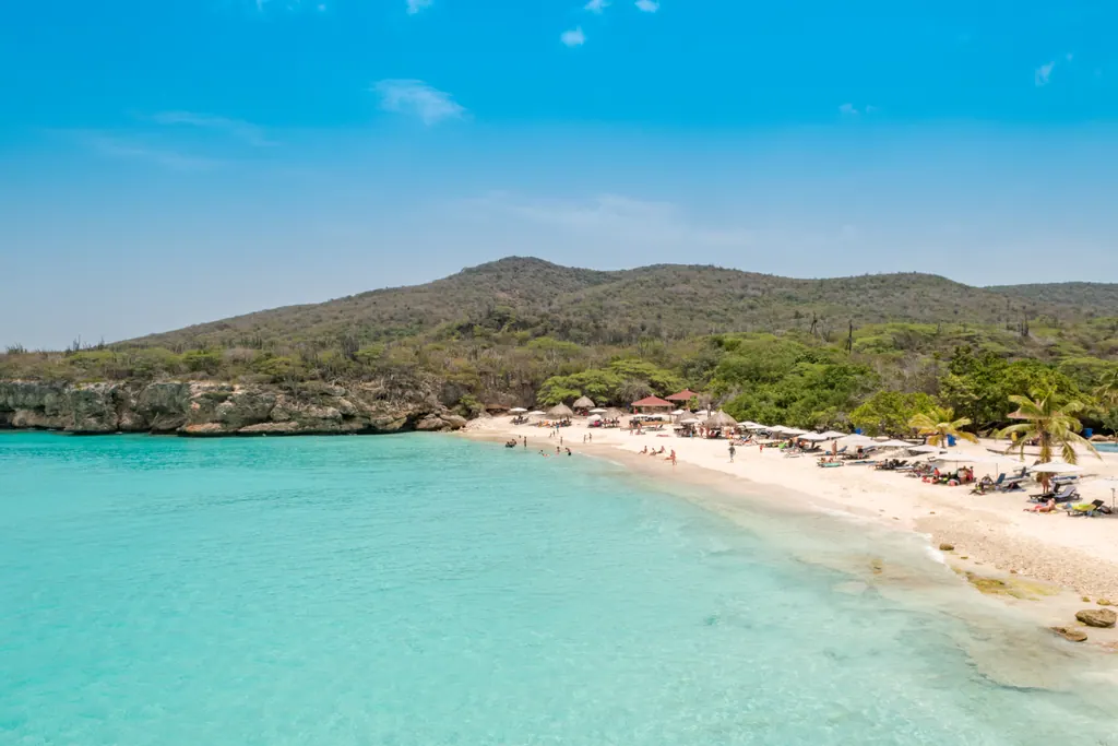 Grote Knip beach on Curaçao, one of the ABC islands south of the main hurricane belt